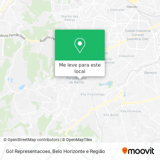 Gol Representacoes mapa