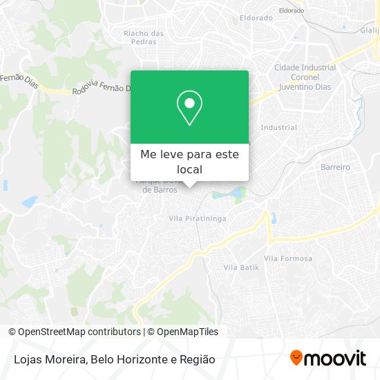 Lojas Moreira mapa