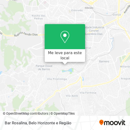 Bar Rosalina mapa