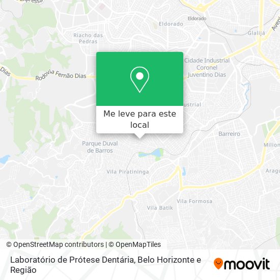 Laboratório de Prótese Dentária mapa