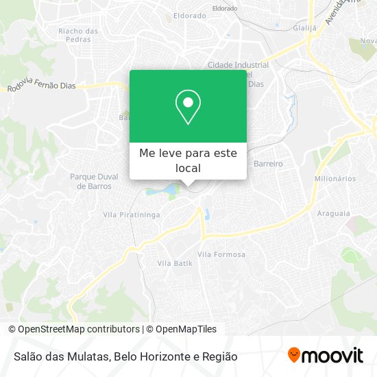 Salão das Mulatas mapa
