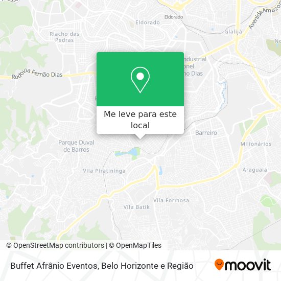 Buffet Afrânio Eventos mapa