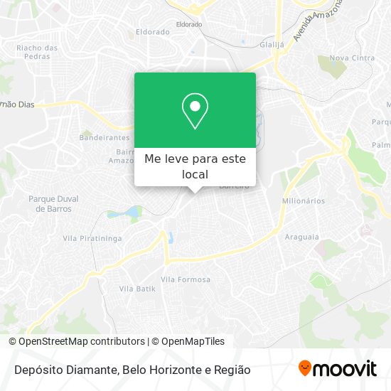 Depósito Diamante mapa