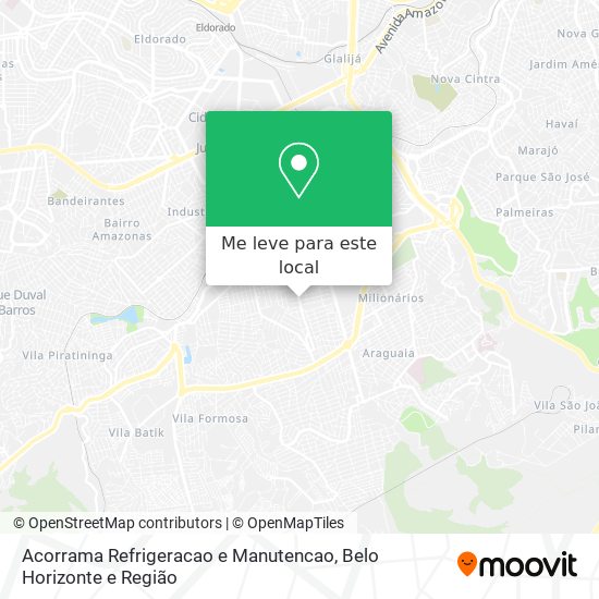Acorrama Refrigeracao e Manutencao mapa