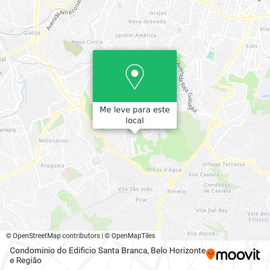 Condominio do Edificio Santa Branca mapa