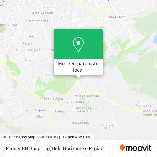 Renner BH Shopping mapa