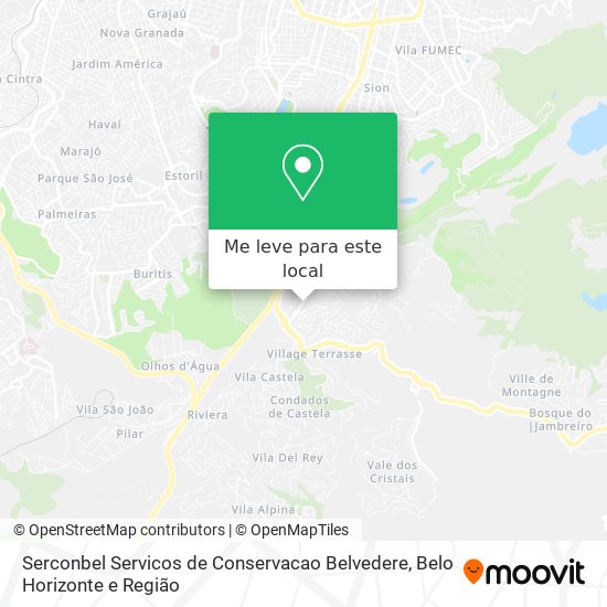 Serconbel Servicos de Conservacao Belvedere mapa
