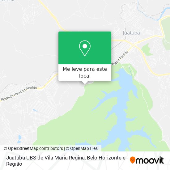 Juatuba UBS de Vila Maria Regina mapa