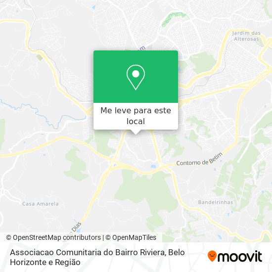 Associacao Comunitaria do Bairro Riviera mapa