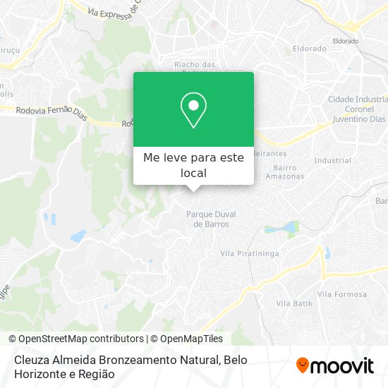 Cleuza Almeida Bronzeamento Natural mapa