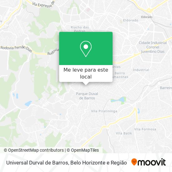 Universal Durval de Barros mapa