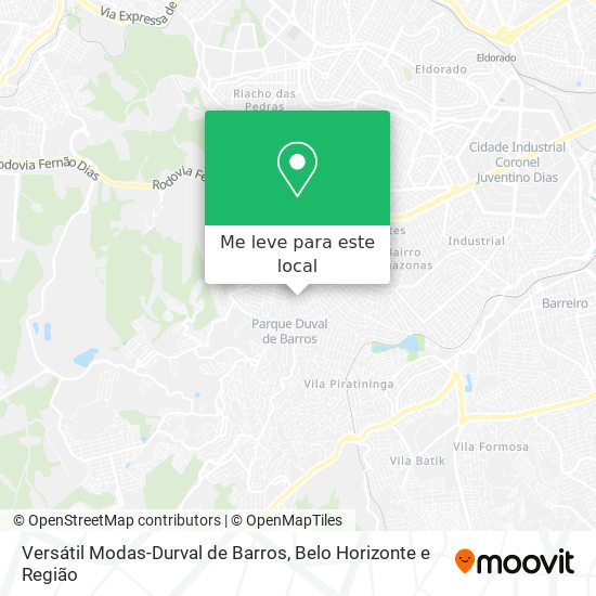 Versátil Modas-Durval de Barros mapa