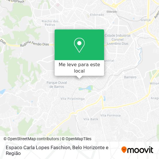 Espaco Carla Lopes Faschion mapa