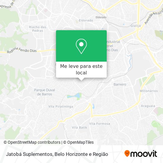 Jatobá Suplementos mapa