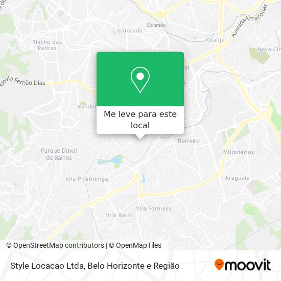 Style Locacao Ltda mapa