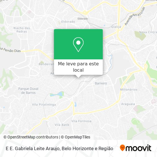 E E. Gabriela Leite Araujo mapa