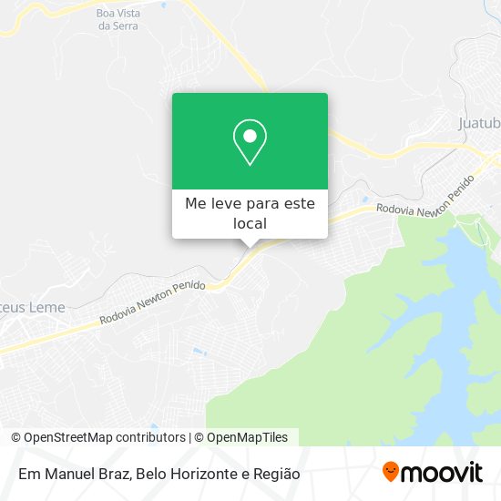 Em Manuel Braz mapa