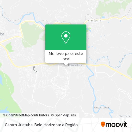 Centro Juatuba mapa