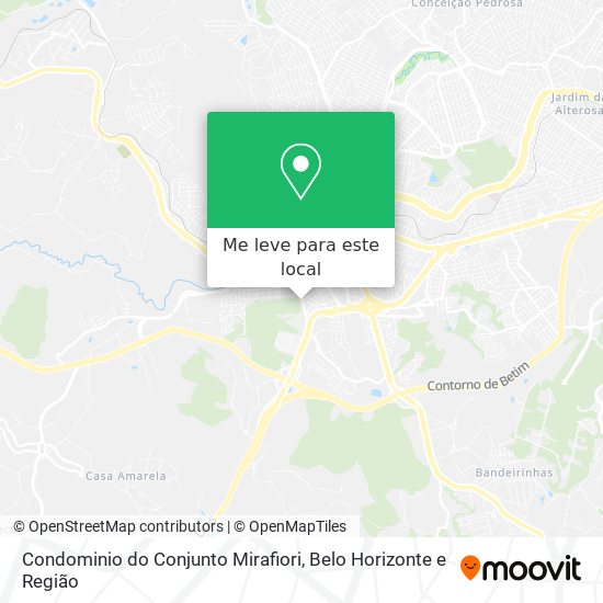 Condominio do Conjunto Mirafiori mapa