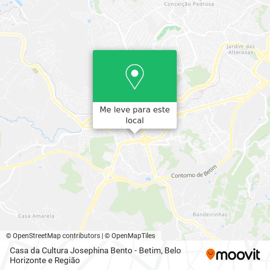 Casa da Cultura Josephina Bento - Betim mapa
