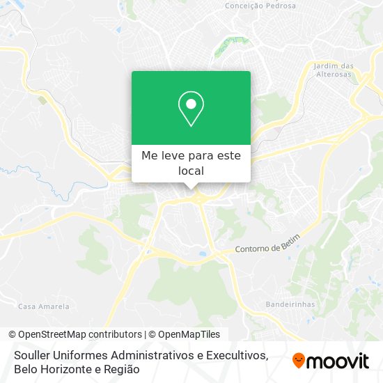 Souller Uniformes Administrativos e Execultivos mapa