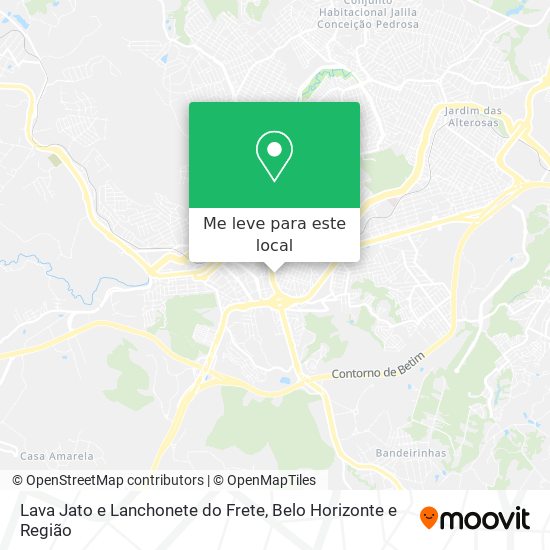 Lava Jato e Lanchonete do Frete mapa