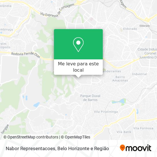 Nabor Representacoes mapa