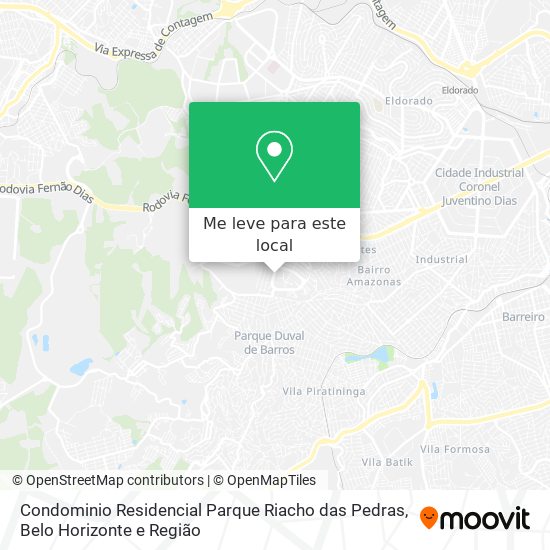 Condominio Residencial Parque Riacho das Pedras mapa