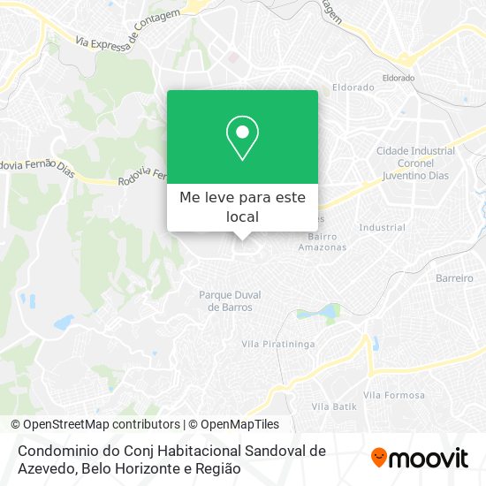 Condominio do Conj Habitacional Sandoval de Azevedo mapa