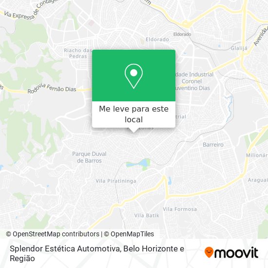 Splendor Estética Automotiva mapa