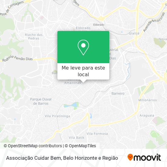 Associação Cuidar Bem mapa
