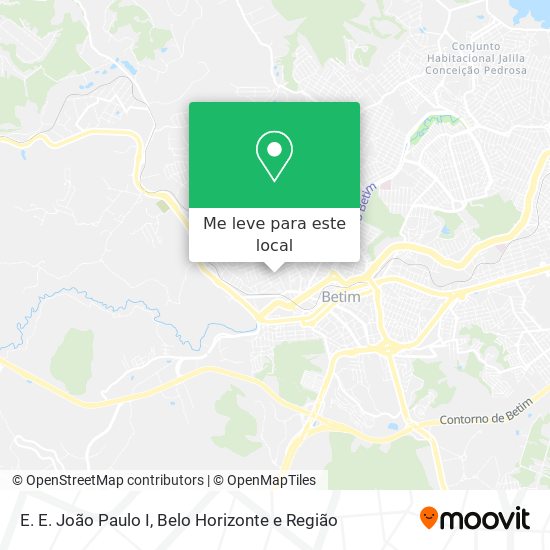 E. E. João Paulo I mapa