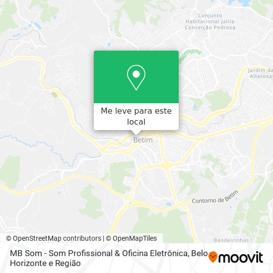 MB Som - Som Profissional & Oficina Eletrônica mapa