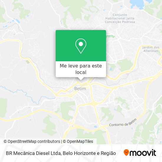 BR Mecânica Diesel Ltda mapa