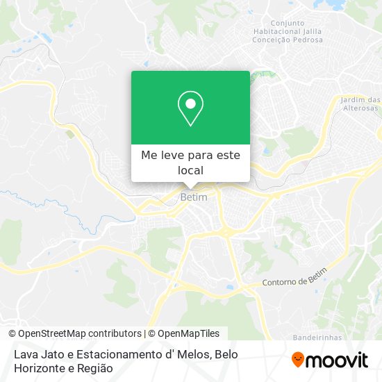 Lava Jato e Estacionamento d' Melos mapa