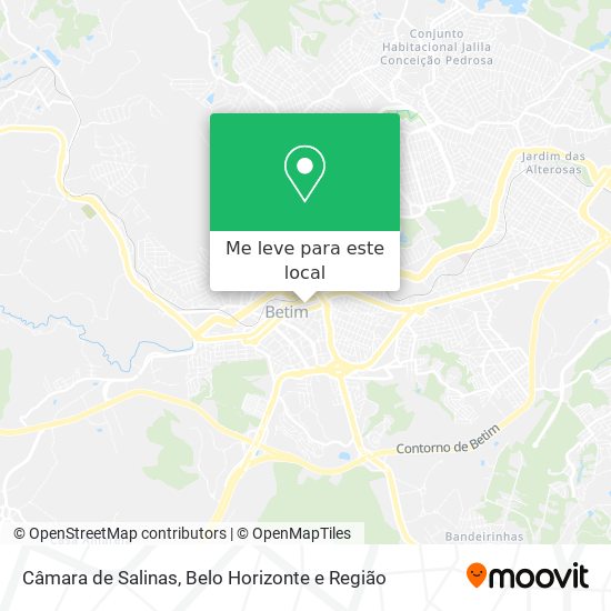 Câmara de Salinas mapa