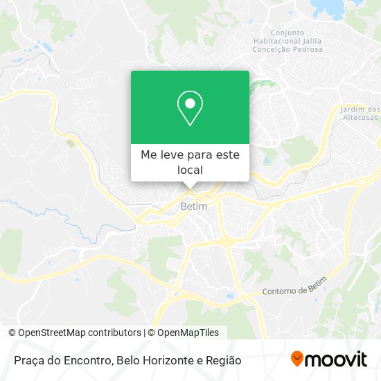 Praça do Encontro mapa
