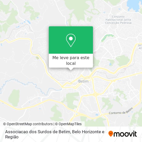 Associacao dos Surdos de Betim mapa