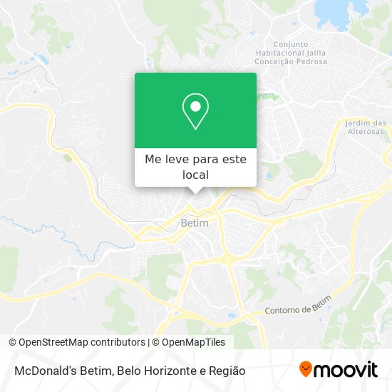 McDonald's Betim mapa