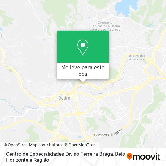 Centro de Especialidades Divino Ferreira Braga mapa