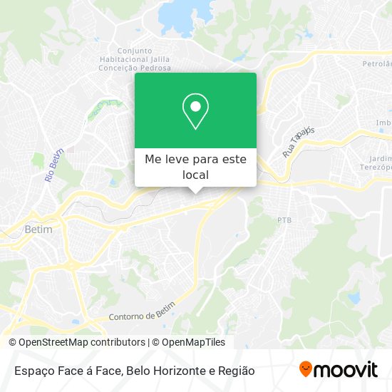 Espaço Face á Face mapa