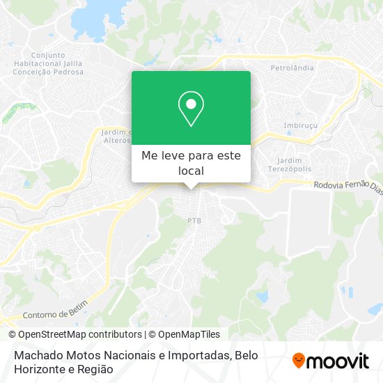 Machado Motos Nacionais e Importadas mapa