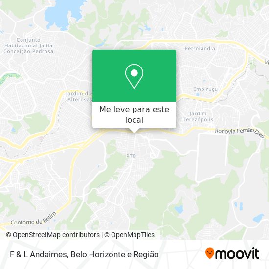 F & L Andaimes mapa