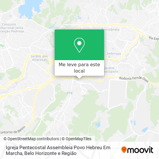 Igreja Pentecostal Assembleia Povo Hebreu Em Marcha mapa