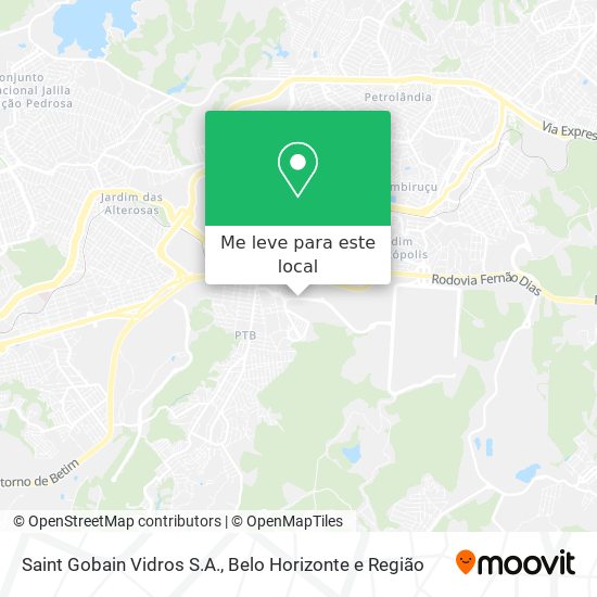 Saint Gobain Vidros S.A. mapa