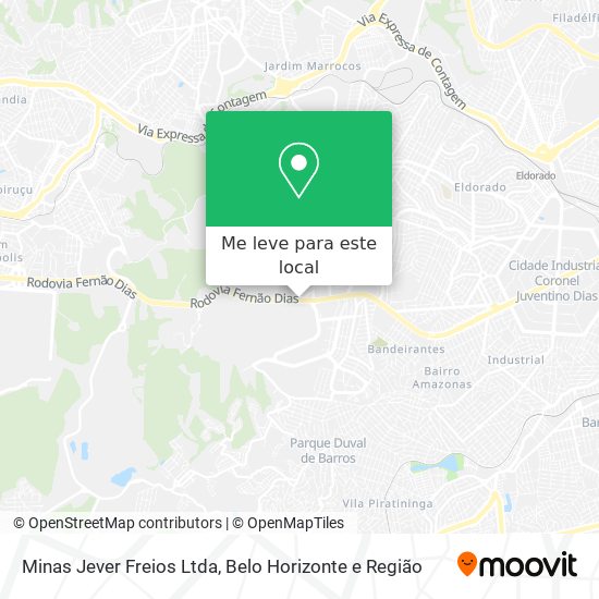 Minas Jever Freios Ltda mapa