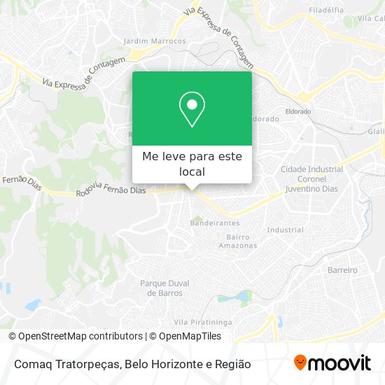 Comaq Tratorpeças mapa