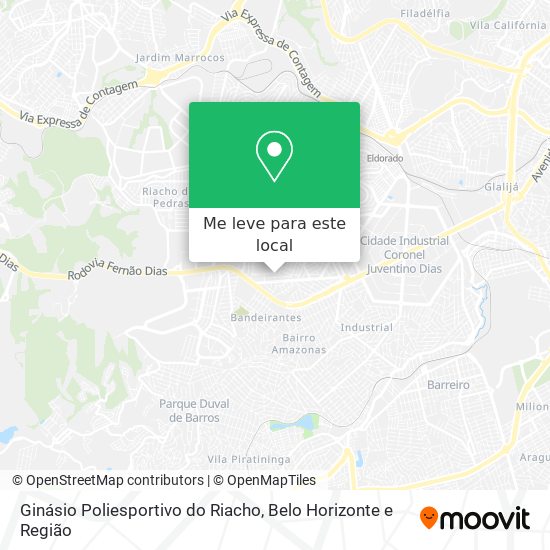 Ginásio Poliesportivo do Riacho mapa