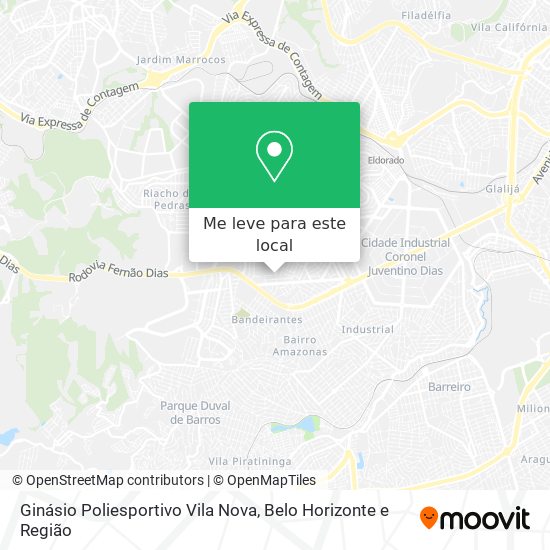 Ginásio Poliesportivo Vila Nova mapa
