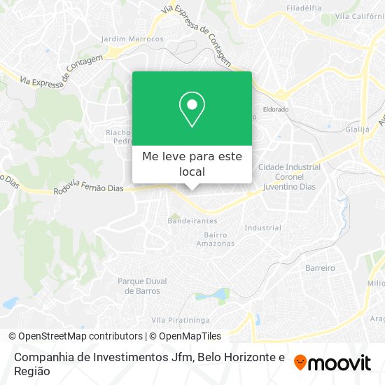 Companhia de Investimentos Jfm mapa